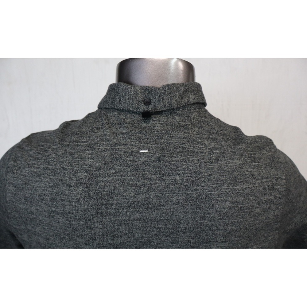 Mens Rag & Bone Heather Gray Polo Size L Cotton Blend Short Sleeve - Picture 5 of 8